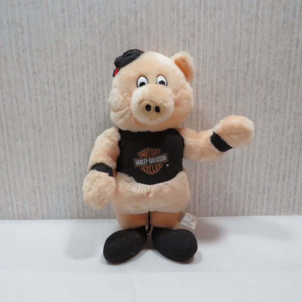 Vintage Harley Davidson Plush Hog Pig 1991 Biker Motor Cycles Licensed Product